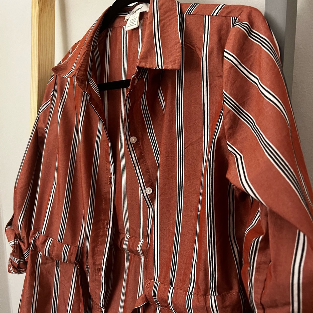 Button down mini dress